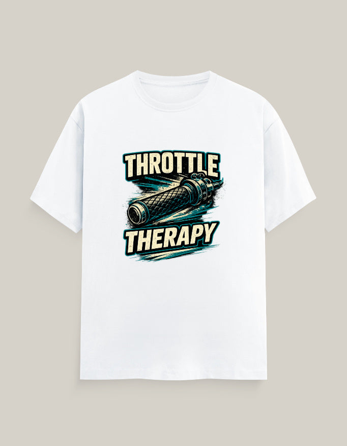 Throttle Therapy — White — Front