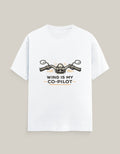 Wind Is My Co-Pilot — White — Front