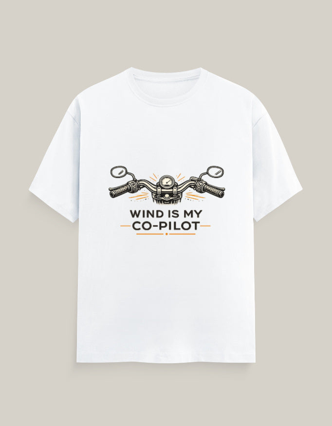 Wind Is My Co-Pilot — White — Front