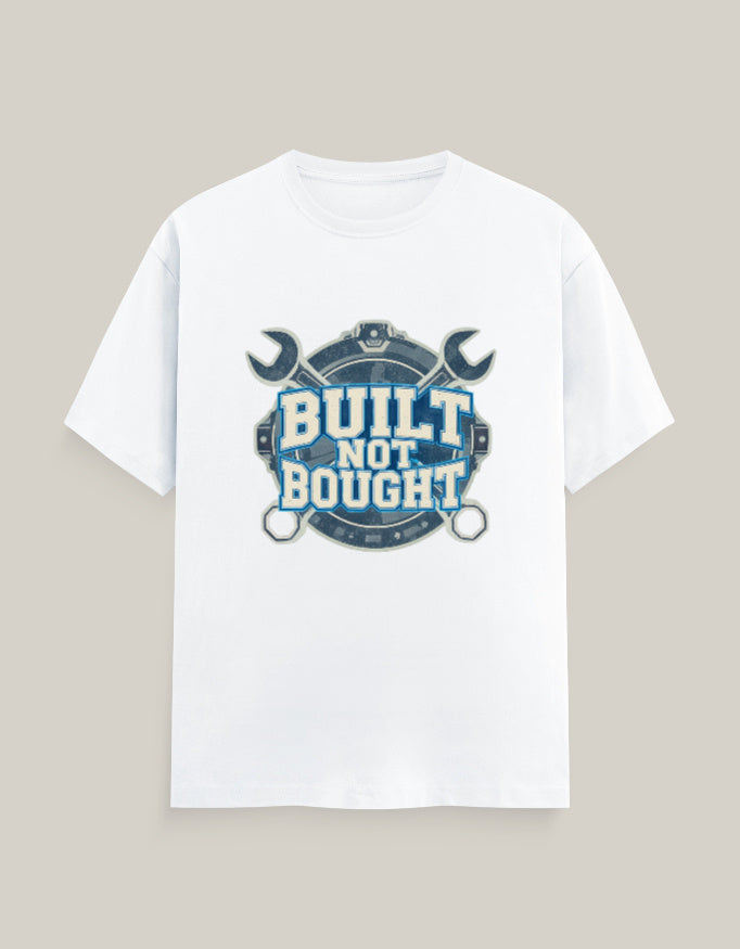 Built Not Bought — White — Front