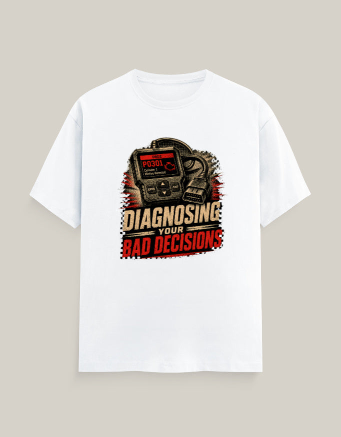 Diagnosing Your Bad Decisions — White — Front