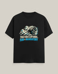 Traction Is Optional, Fun Is Mandatory — Black — Front