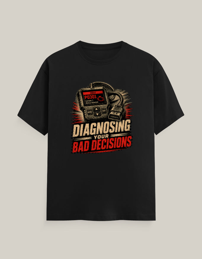 Diagnosing Your Bad Decisions — Black — Front
