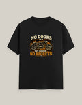 No Doors, No Roof, No Regrets — Black — Front