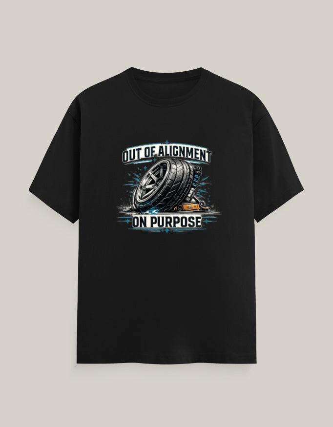Out Of Alignment, On Purpose — Black — Front