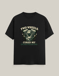 Two Wheels Cured My Overthinking — Black — Front