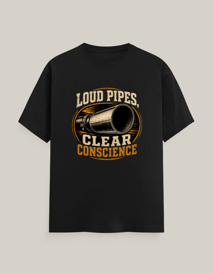 Loud Pipe, Clear Conscience — Black — Front