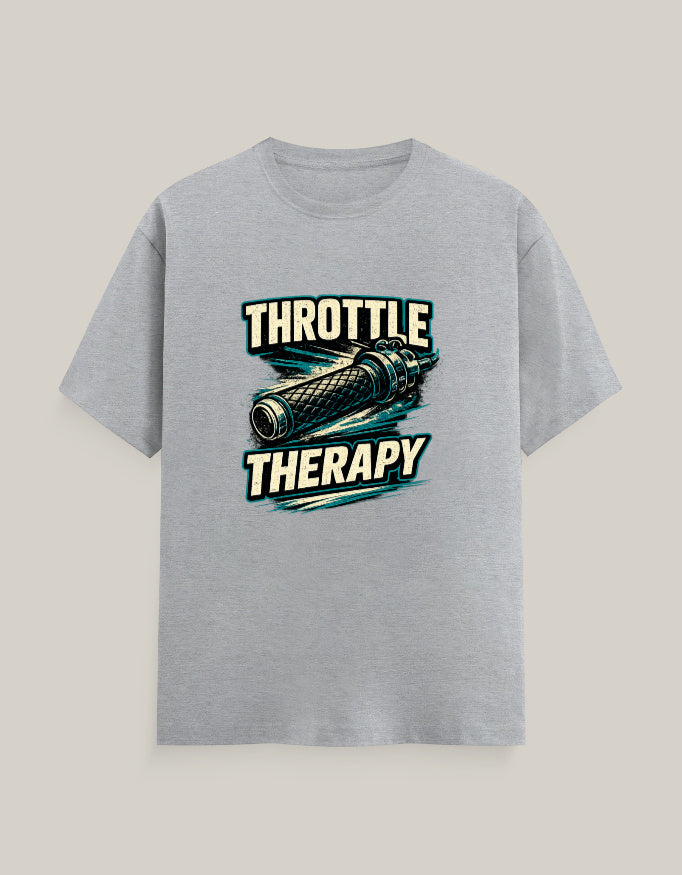 Throttle Therapy — Grey Melange — Front