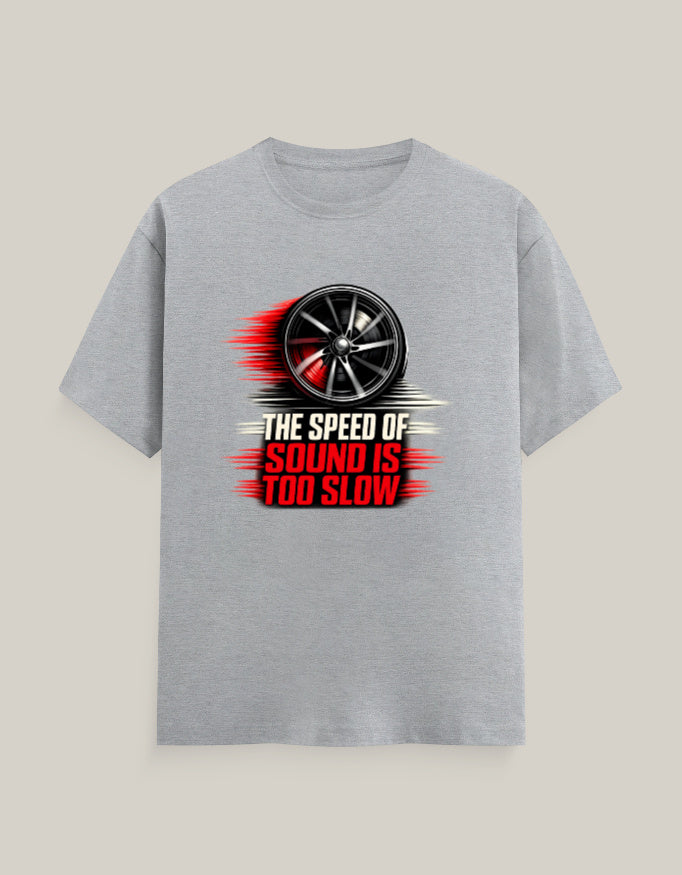 The Speed Of Sound Is Too Slow — Grey Melange — Front