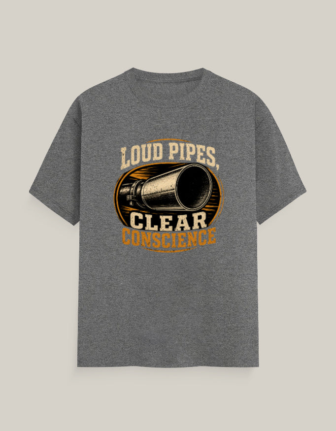 Loud Pipe, Clear Conscience — Charcoal Melange — Front