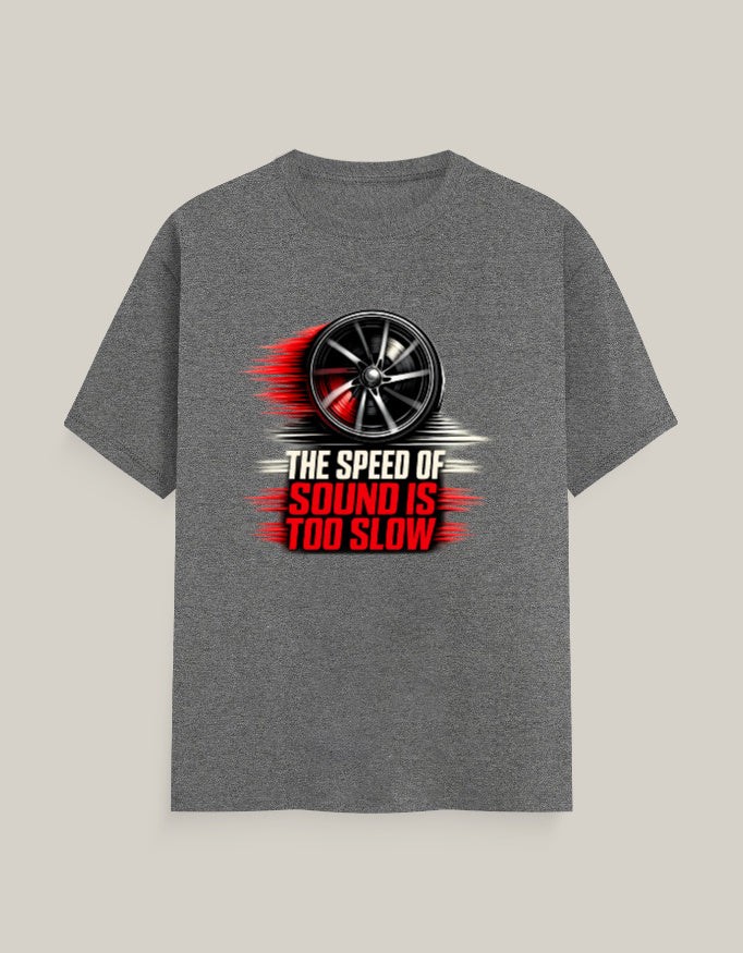 The Speed Of Sound Is Too Slow — Charcoal Melange — Front